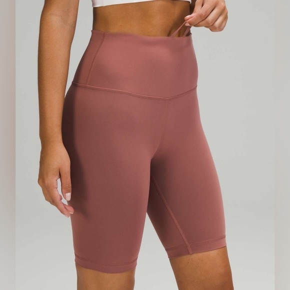 Lululemon Wunder Train High Rise Activewear Athletic Short 8" / Spiced Chai Sz 2 - Picture 3 of 10